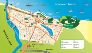Mapa temático da cidade